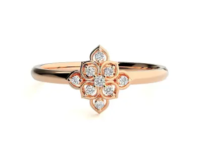 Women ring 3D print model 152