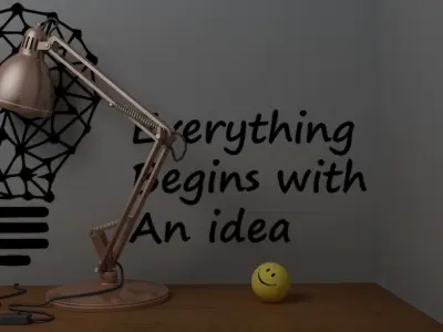 Study Lamp 3D model buy