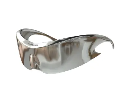 Balenciaga Speed Cat Sunglasses Low-poly 3D model