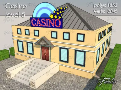 Casino Level Low-poly 3D model