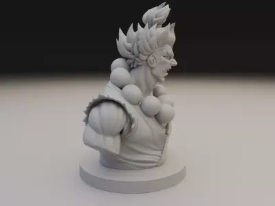 Bust Akuma Street Fighter 3D print model