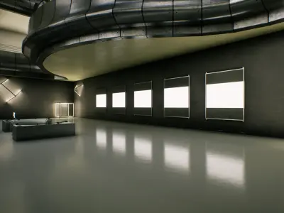 Cube Screen Stage Place 3D model