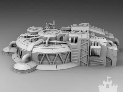 Martian oxygen generation 3D print model