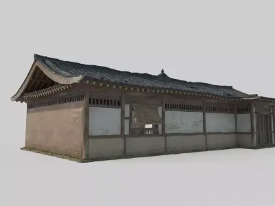 Asian Ancient Architecture Tavern Teahouse 3D model