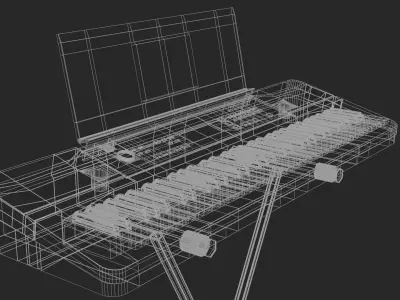 3D Digital Keyboard 3D model