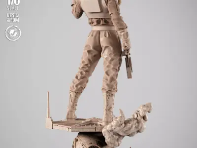 STAR WARS Elite Tie Fighter Sculpture 3D print model