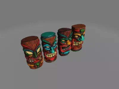 4 tiki figure 3D print model