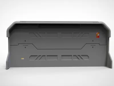 sci fi door 3 3D model