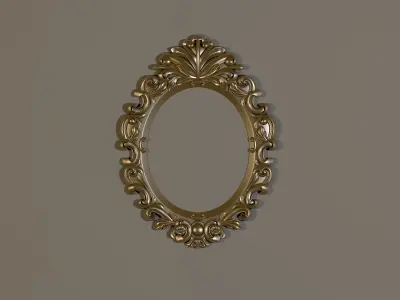 mirror ornate frame 3D model 3