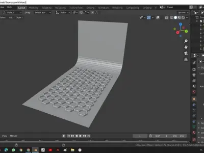 Honeycomb floor 3D model