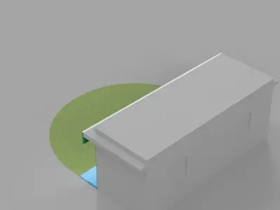 Modern sales point concept 3D model