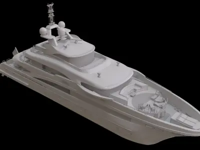 Yacht model MySky 3D model
