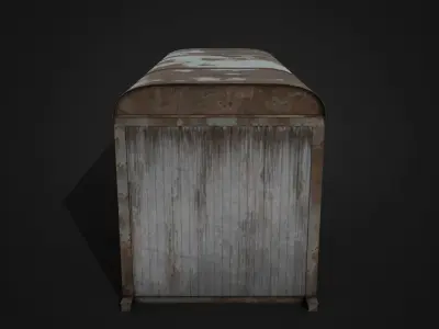 Trailer For Workers Low-poly 3D model