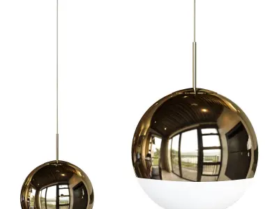 Globe Pendant Ceiling Light Simplicity Metal 1 Light 3D model