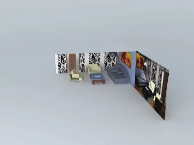 Relaxation lounge Free 3D model