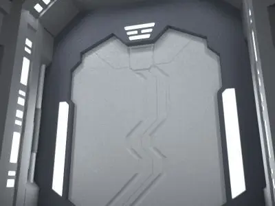 SciFi Corridor A 3D model