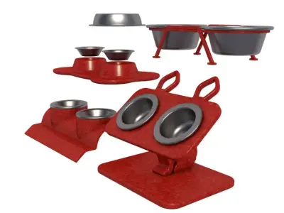 Pets Bowl Set collection 3D model