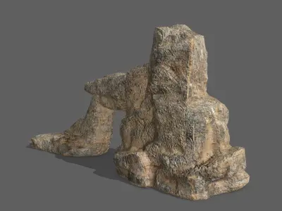 Rock Set Low-poly 3D model