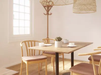 Interior Dining Table 3D model