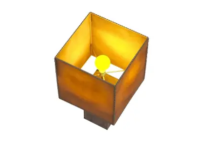 Rustic Minimalist Table Lamp 3D model