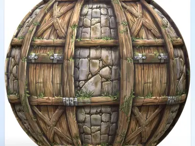 Stylized Wood Seamless Texture Texture