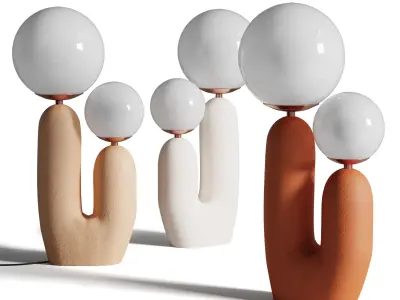 Belecome Hand-Built Oo Table Lamp Low-poly 3D model