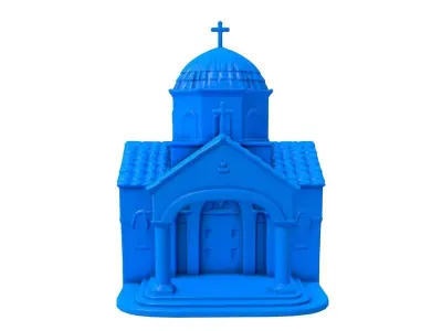 castle -  castle stl -  church -  church stl - gothic church  3D print model
