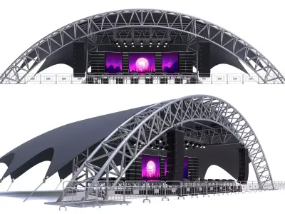Concert Scene 01 3D model