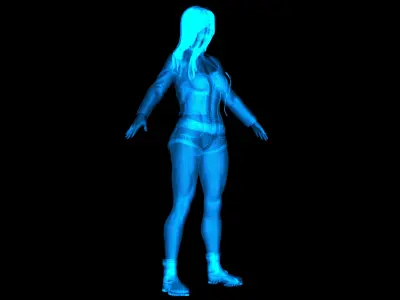 Black Canary Rebirth 3D model