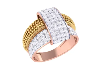  Women Ring MTL 3dm STL OBJ FBX Details 3D print model 75