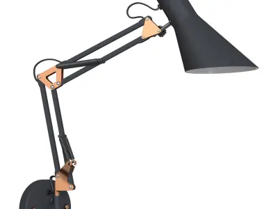 Norden 01032-1 gray office table lamp 3D model