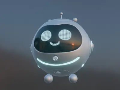 Cute Sci-Fi Robo 3D model