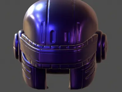 Gas mask helmet 3d model scifi Low-poly  Low-poly 3D model 380