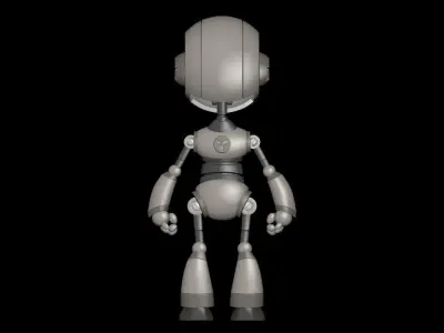 Little Robot Low-poly 3D model