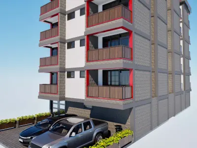 Apartment Exterior 3D model
