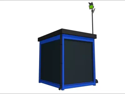 container guard shed 300cm x300xcm 3D model