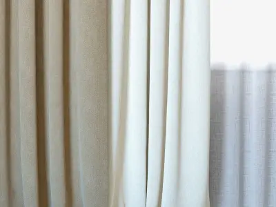 Curtains 68 Curtains with Tulle Backhausen Achilles 3D model