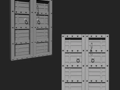 Doors Collection IMM Brush Pack 10 in One 3D model