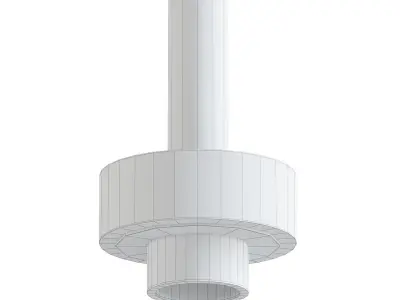 Ambra pendant light with marble 3D model