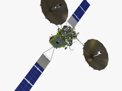 Artificial Satellite Loutch 5V 3D model