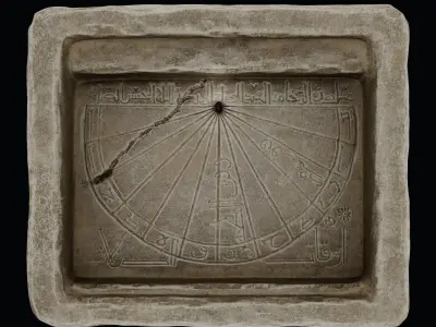 Karamanoglu Sundial Low-poly 3D model