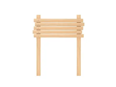 Wooden Signboard 3D model