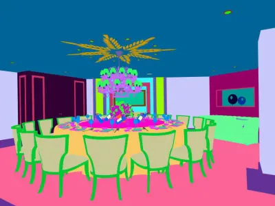 Business Restaurant - Coffee - Banquet  176 3D model