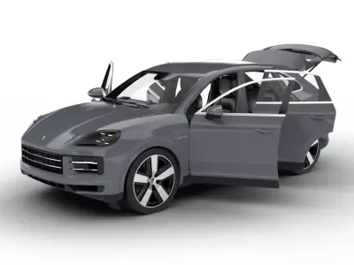 Porsche Cayenne E-Hybrid 2025 HQ 3d model 3D model