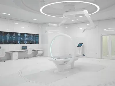  Sci-Fi Laboratory and Corridor 