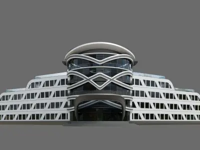 Beach Hotel ID033 3D model