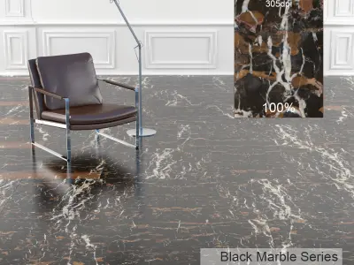 Black Marble Texture 1 3D model