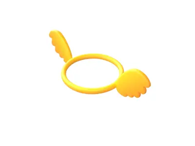 Angel Halo v3 007 Low-poly 3D model