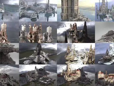 Grand Egyptian collection 1 3D Model Pack