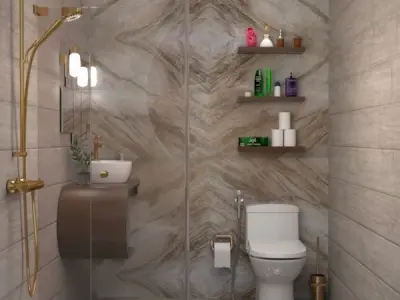 small bathroom 3D model